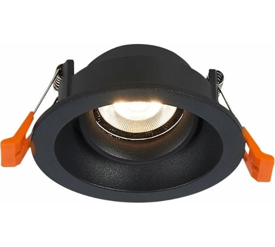 Встраиваемый светильник черный, матовый gu10 1x50w d94xh40, без лампы, ALMA LIGHT ALD00132BK-CI-GU10.1x50W
