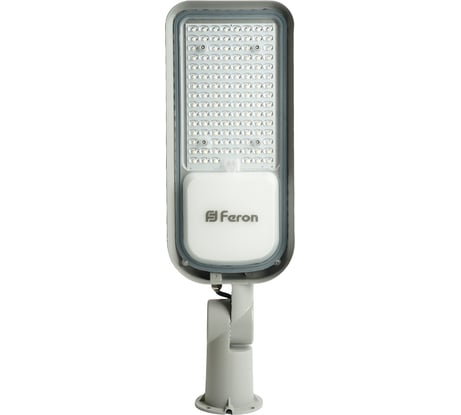 Светодиодный уличный консольный светильник FERON sp3060 80w 6400k 100-265v/50hz, серый, 48686