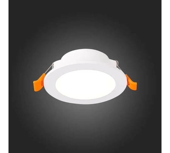 Встраиваемый светильник ALMA LIGHT белый, led, 1x6w, 3000k, 480lm, d90xh30, AL9502DW06W-3K