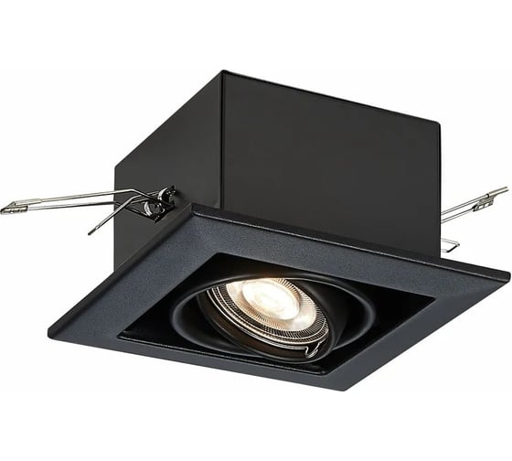 Встраиваемый светильник ALMA LIGHT черный, gu10, 1x50w, l126xw126xh70, без лампы, ALD00163BK-MK1-GU10.1x50W