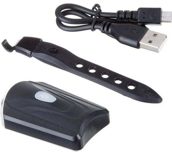 Велосипедный фонарь STG JY7043, передний, USB, резин. Хомут. Аккум (3.7V / 550mAh) Х81482