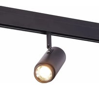Магнитный трековый светильник ALMA LIGHT zoom, черный, led, 1x6w, 3000k, 667lm, l137xw59xh178, 48v, ALC00199BK-3000K-LED.1x6W