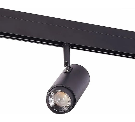 Магнитный трековый светильник ALMA LIGHT zoom, черный, led, 1x6w, 3000k, 667lm, l137xw59xh178, 48v, ALC00199BK-3000K-LED.1x6W
