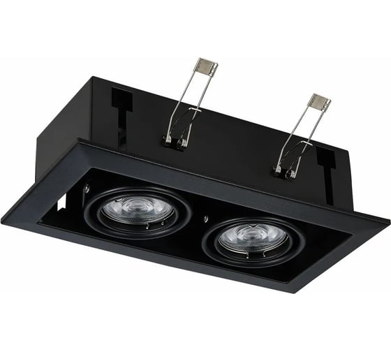 Встраиваемый светильник ALMA LIGHT черный, gu10, 2x50w, l245xw126xh70, без лампы, AL9013DW02BK 1