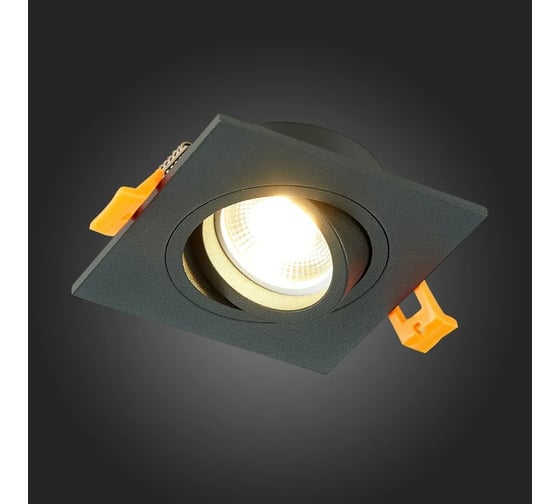 Встраиваемый светильник ALMA LIGHT черный, gu10, 1x50w, ip20, l92xw92xh27, 220v, без лампы, ALD00193BK-MK1-GU10.1x50W