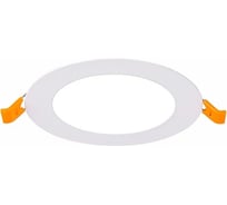 Встраиваемый светильник ALMA LIGHT белый, led, 1x6w, 4000k, 370lm, d120xh8, AL9501DW06W-4K