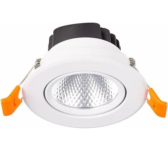 Встраиваемый светильник ALMA LIGHT белый, led, 1x8w, 3000k, 640lm, d86xh50, AL9503DW08W-3K-36
