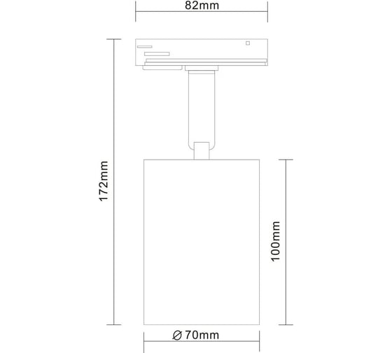Трековый светильник ALMA LIGHT комплект 4 шт., белый, матовый, gu10, 1x50w, ip20, l82xw70xh172, без лампы, ALC00195WH-MK1-GU10.1x50W_4
