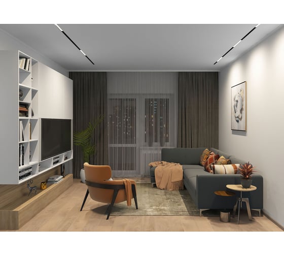 Трековый светильник DENKIRS Smart DK8004-BK