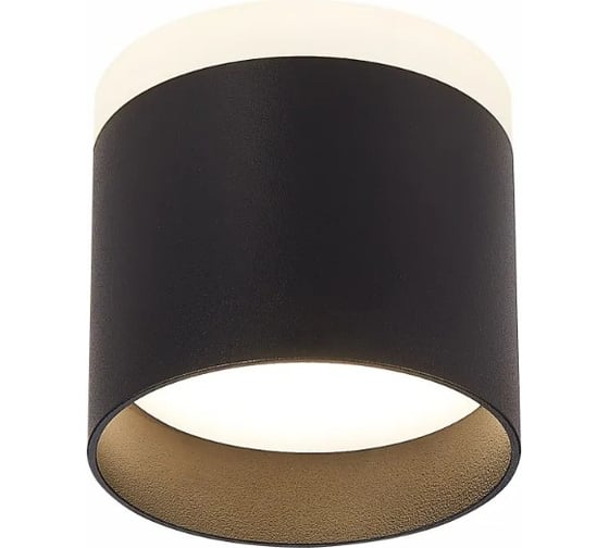 Потолочный светильник ALMA LIGHT черный led 1x9w 4000k 702lm d79xh75, ALMA LIGHT ALC00036BK-4000K-LED.1x9W 1