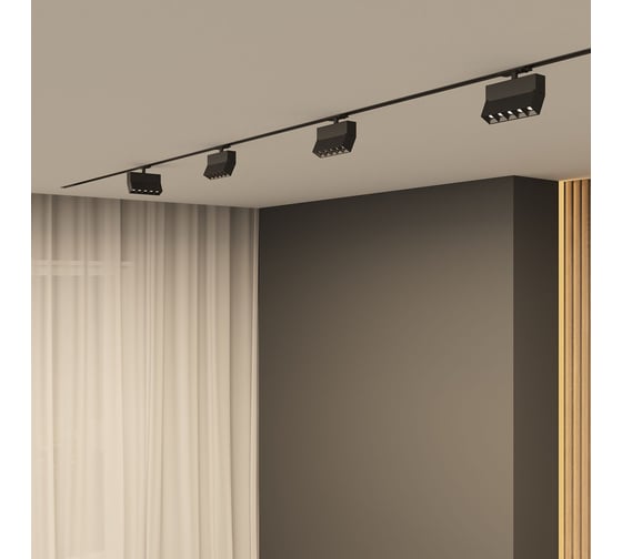 Трековый светильник DENKIRS Edder DK6446-BK
