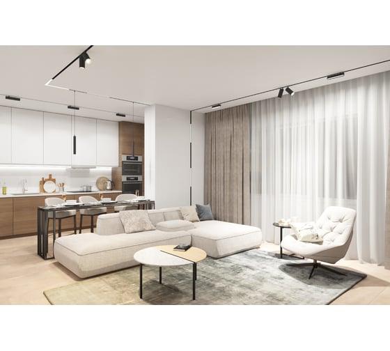 Подвесной трековый светильник DENKIRS Smart DK8008-BK