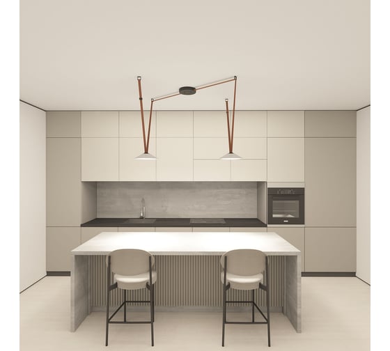 Трековый светильник DENKIRS BELTY FLOW DK5564-WH+BK