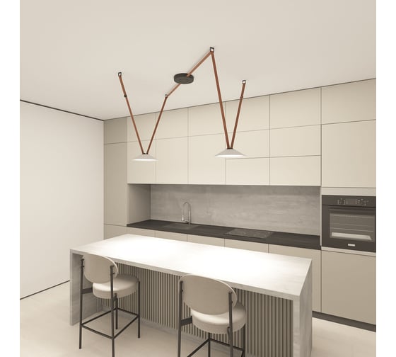Трековый светильник DENKIRS BELTY FLOW DK5564-WH+BK