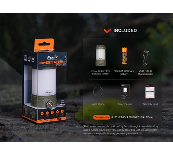 Фонарь Fenix CL26R Pro зеленый CL26RPROGR