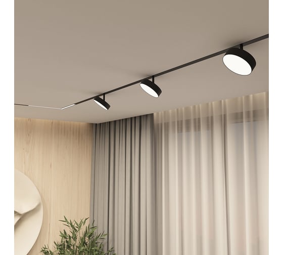 Трековый светильник DENKIRS SMART LINEAR DK8070-BK