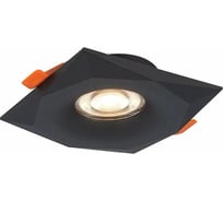 Встраиваемый светильник ALMA LIGHT черный, матовый gu10 1x50w l95xw95xh25, без лампы, AL9007DW01BK