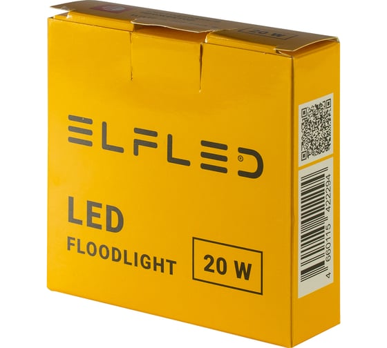 Светодиодный прожектор ELF LED, SMD, 20Вт, черный корпус, IP65, белый ELFLED-FL-20W-black-W