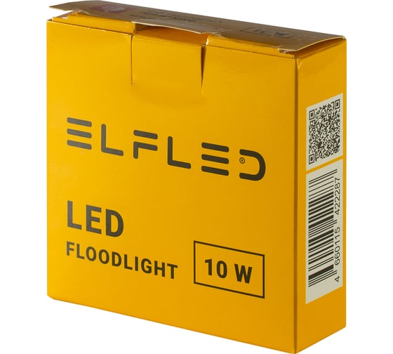 Светодиодный прожектор ELF LED, SMD, 10Вт, черный корпус, IP65, белый ELFLED-FL-10W-black-W