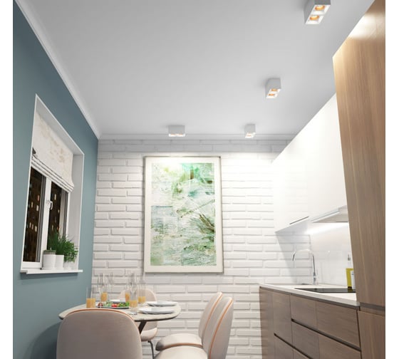 Накладной светильник DENKIRS DK3085-WH+BR