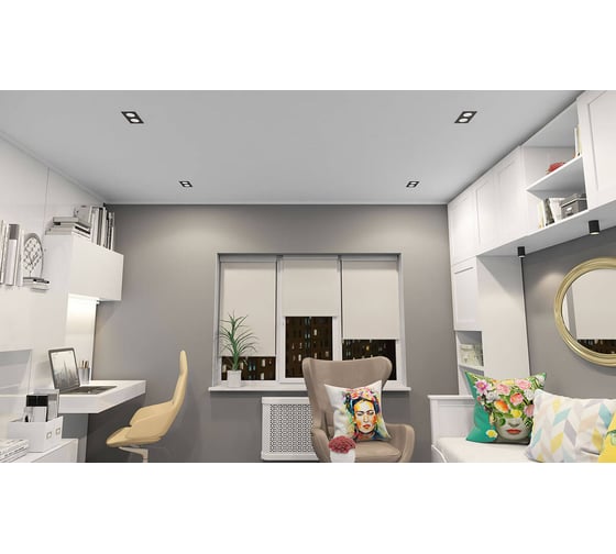 Встраиваемый светильник DENKIRS DK3072-BK+WH