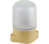 Светильник ЭРА НББ 0160007 для бани, пластик/стекло, прямой, IP65, E27, max 60Вт, 137x107x84, сосна Б0062262 30787515