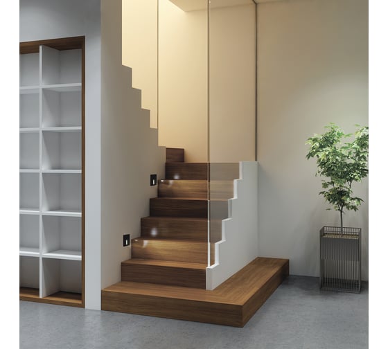 Встраиваемый в стену светильник DENKIRS Troms DK1030-BK