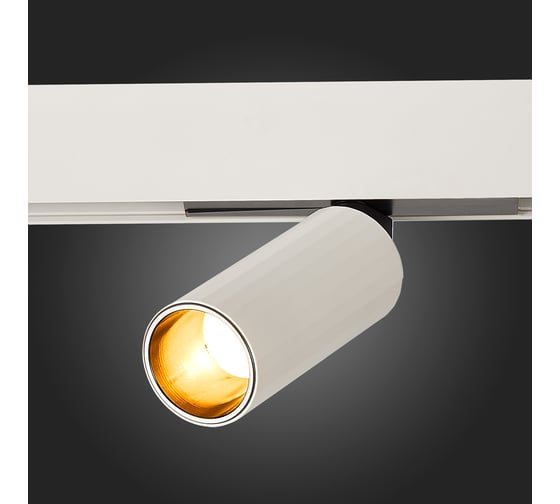 Магнитный трековый светильник ST luce белый led 1x12w 4000k 700lm d50xh173 48v, ST807.546.12
