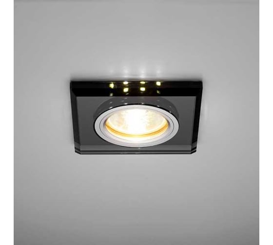 Светильник LightStandart Bohemia LED 51 8 71 тонкий, стеклянный, черный MR16+LED IT8706