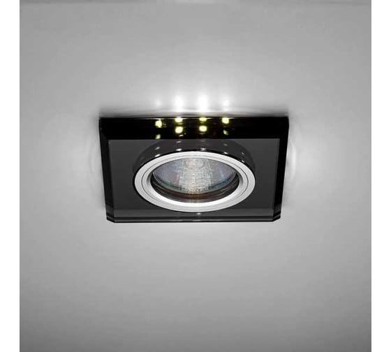 Светильник LightStandart Bohemia LED 51 8 71 тонкий, стеклянный, черный MR16+LED IT8706