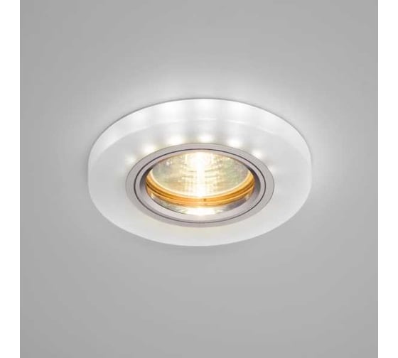 Светильник LightStandart Bohemia LED 51 8 75 из граненого стекла, матовый белый MR16+LED IT8814