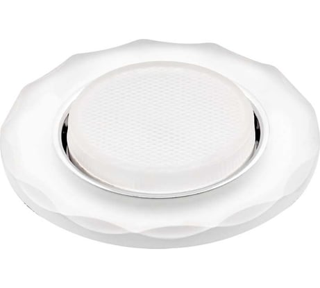 Светильник LightStandart Bohemia LED 53 3 75 декоративный, из ограненного стекла, со светодиодной подсветкой, GX53, молочно-белый IT8909