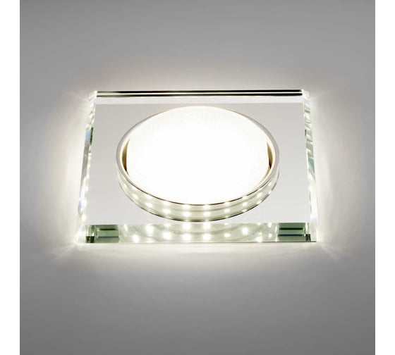 Светильник LightStandart Bohemia LED 53 6 70 декоративный, из ограненного стекла, со светодиодной подсветкой, GX53, прозрачный IT8916