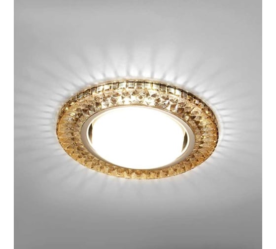 Потолочный светильник LightStandart Emilia LED 53 1 76 из полимера, чайный GX53+LED IT8691 1