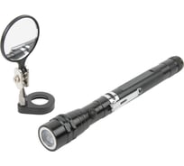 Фонарик WIEDERKRAFT на гибкой рукоятке с зеркалом WDK-65453