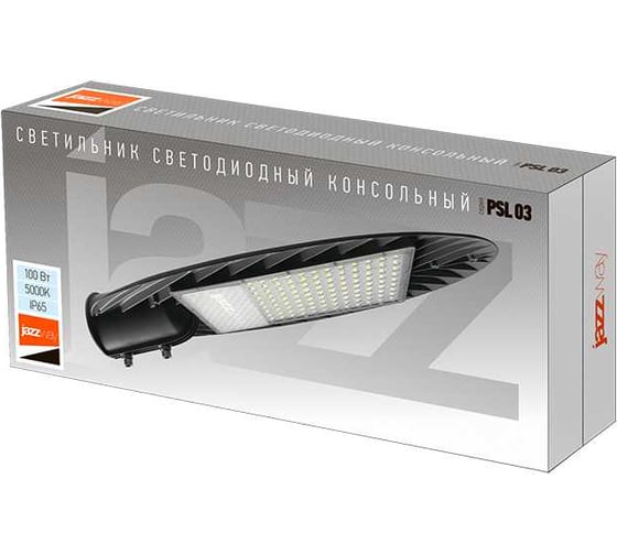 Светодиодный светильник Jazzway консольный PSL 03 GR 100Вт 5000К IP65 AC190-260В ДКУ уличный 5020429