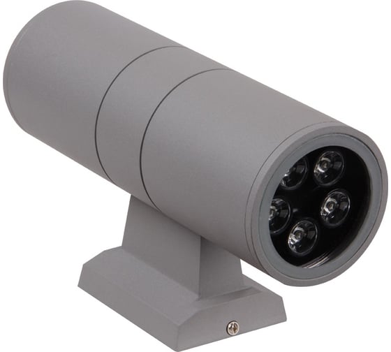 Светодиодный светильник Jazzway архитектурный PWL-26090/30D 2х5Вт 6500К GR серыйфасадный 230В/50Гц IP65 1018601B 1