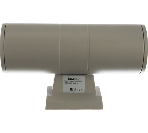 Светодиодный светильник Jazzway архитектурный PWL-26090/30D 2х5Вт 6500К GR серыйфасадный 230В/50Гц IP65 1018601B