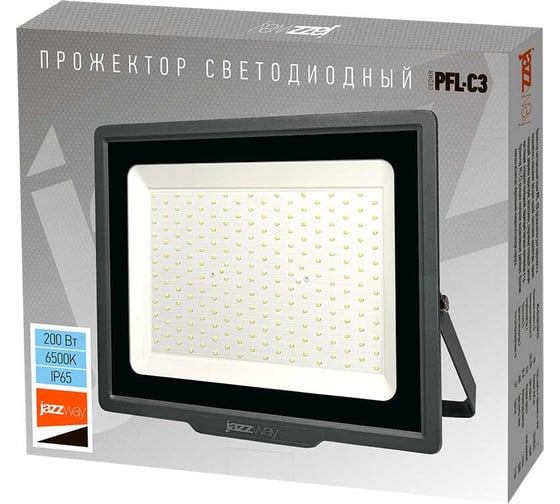Светодиодный прожектор Jazzway PFL- C3 200Вт (compact) 6500K IP65 закаленное прозрачное стекло 5023666A
