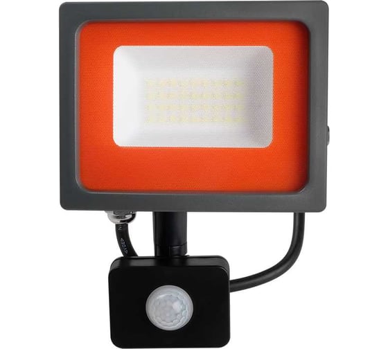 Светодиодный прожектор Jazzway PFL-SC SENSOR 30Вт 6500К IP54 190-260В закаленное матовое стекло 5001411