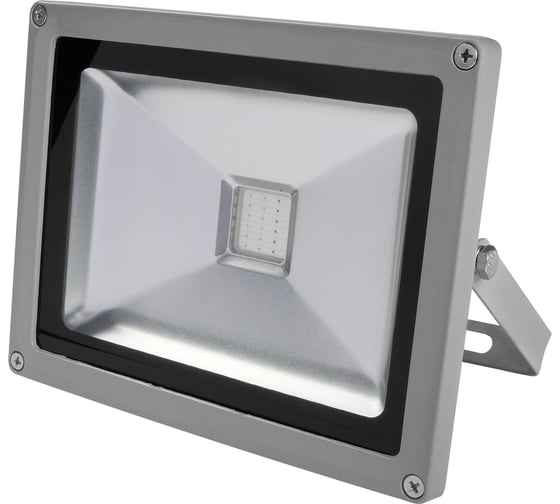 Светодиодный прожектор Jazzway PFL-20W/RGB-RC/GR 20Вт IP65 серый 1005908 1