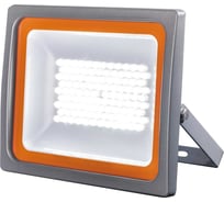 Светодиодный прожектор Jazzway PFL-SC 50Вт 3000К IP65 190-260В закаленное матовое стекло (ТЕПЛЫЙ БЕЛЫЙ СВЕТ) 5010079