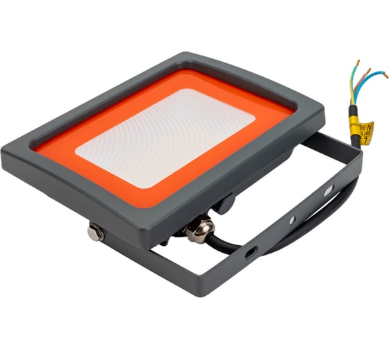 Светодиодный прожектор Jazzway PFL-SC 50Вт 3000К IP65 190-260В закаленное матовое стекло (ТЕПЛЫЙ БЕЛЫЙ СВЕТ) 5010079