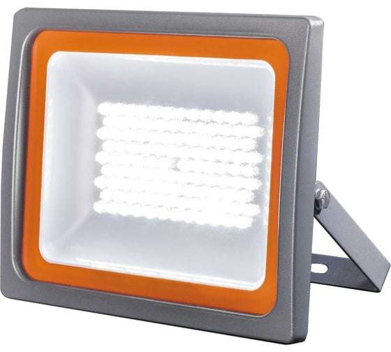 Светодиодный прожектор Jazzway PFL-SC 50Вт 3000К IP65 190-260В закаленное матовое стекло (ТЕПЛЫЙ БЕЛЫЙ СВЕТ) 5010079 1