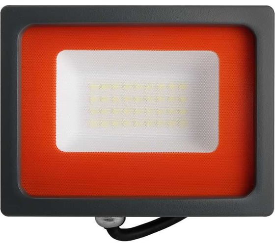 Светодиодный прожектор Jazzway PFL-SC 30Вт 6500К IP65 190-260В закаленное матовое стекло 5001404