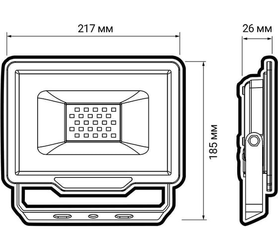 Светодиодный прожектор Jazzway PFL- C3 70Вт (compact) 6500K IP65 закаленное прозрачное стекло 5023604A