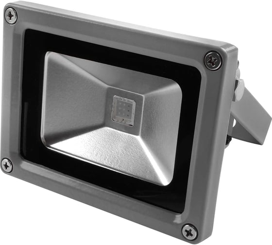 Светодиодный прожектор Jazzway PFL-10W/RGB-RC/GR 10Вт IP65 серый 1005892