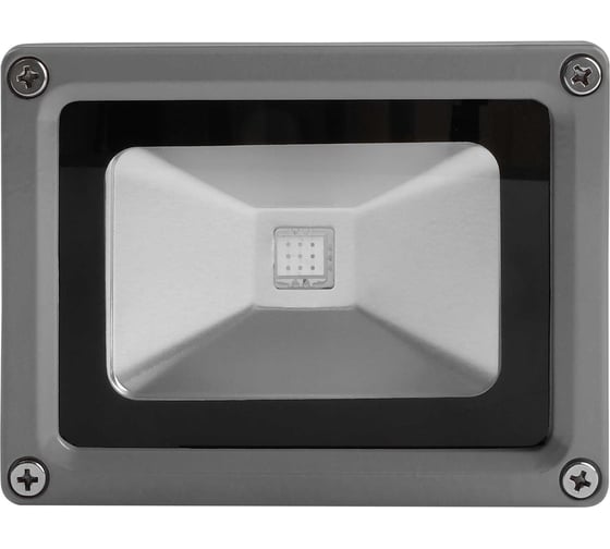 Светодиодный прожектор Jazzway PFL-10W/RGB-RC/GR 10Вт IP65 серый 1005892