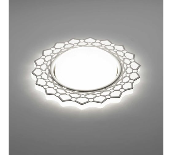 Светильник Lightstandart Latina LED 53 4 01 декоративный, из акрила+металл, со светодиодной подсветкой, GX53, белый IT8923