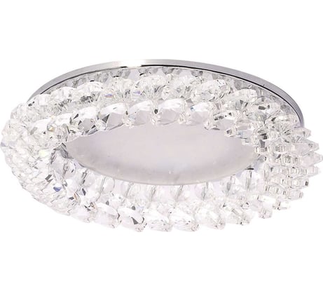 Светильник Lightstandart Venecia 53 0 05 штампованный, с ограненным стеклом, хром, прозрачное стекло, GX53 IT8538